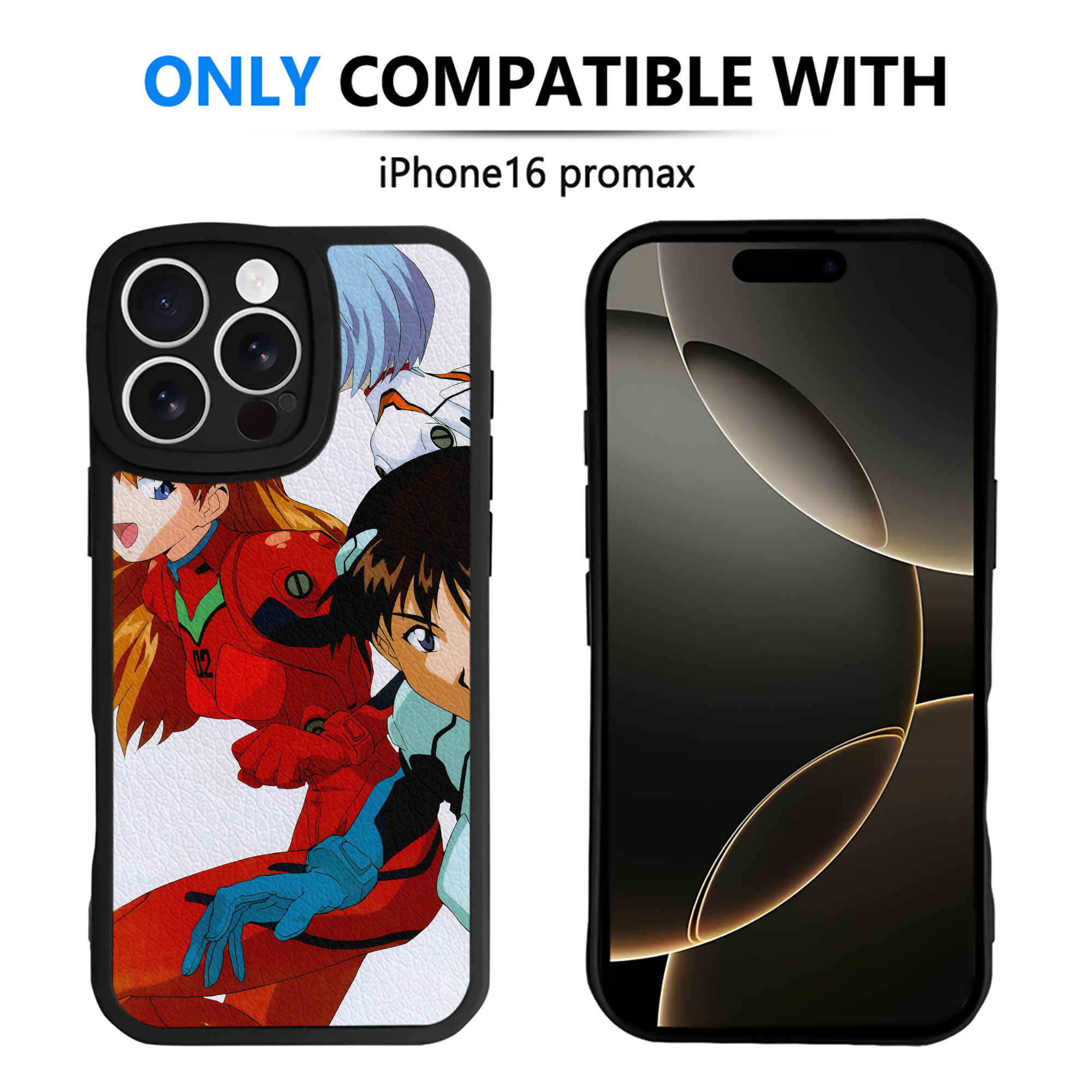 （画像用） EVA 新世紀エヴァンゲリオン 【iPhone 16シリーズ対応】シリコンスマホケース（レザー調） 材質：シリコン